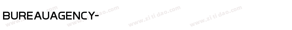 BureauAgency字体转换