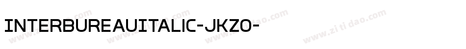 InterBureauItalic-jKZO字体转换