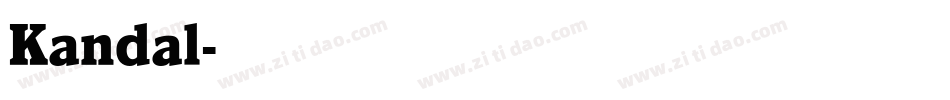 Kandal字体转换