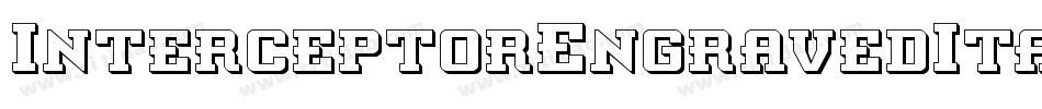 InterceptorEngravedItalic-lvo0字体转换