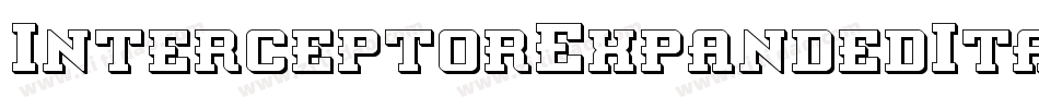 InterceptorExpandedItalic-1xOB字体转换 InterceptorExpandedItalic-1xOB字体转换