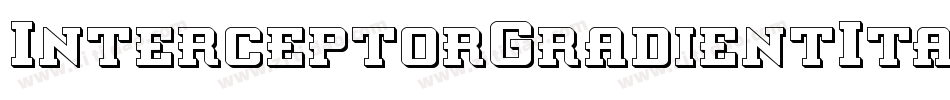 InterceptorGradientItalic-BMv8字体转换