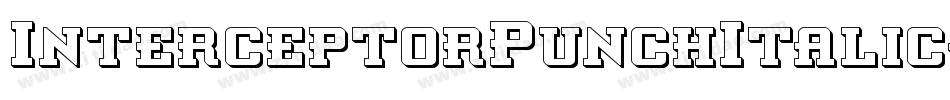 InterceptorPunchItalic-2pZe字体转换
