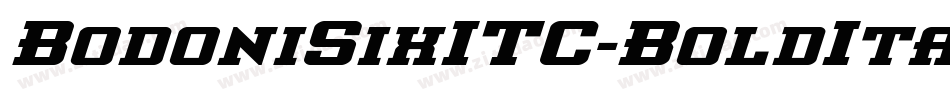 BodoniSixITC-BoldItal字体转换