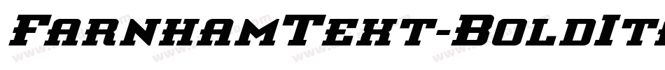 FarnhamText-BoldItal字体转换