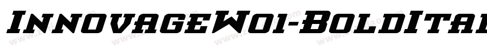 InnovageW01-BoldItal字体转换