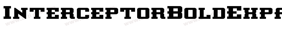 InterceptorBoldExpandedItal-G9Pg字体转换 InterceptorBoldExpandedItal-G9Pg字体转换