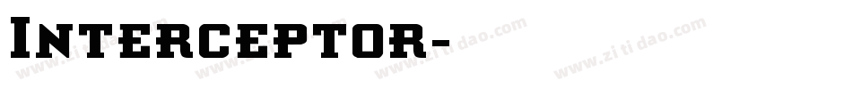 Interceptor字体转换