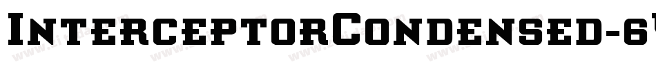 InterceptorCondensed-6VDA字体转换