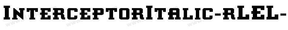 InterceptorItalic-rLEL字体转换