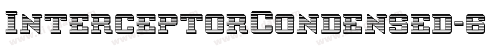 InterceptorCondensed-6VDA字体转换