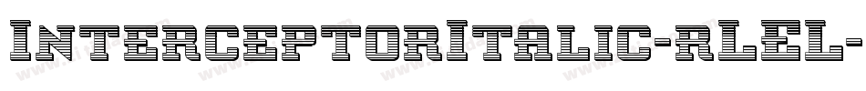 InterceptorItalic-rLEL字体转换
