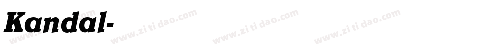 Kandal字体转换