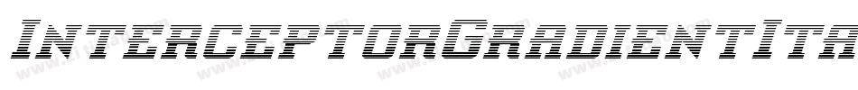 InterceptorGradientItalic-BMv8字体转换