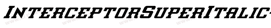 InterceptorSuperItalic-lv3Z字体转换