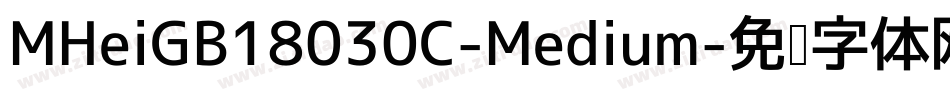 MHeiGB18030C-Medium字体转换