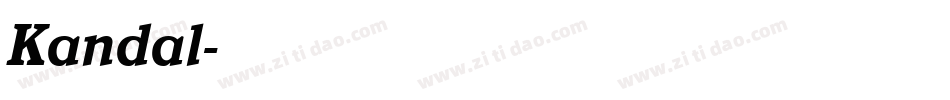 Kandal字体转换