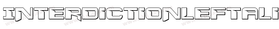 InterdictionLeftalic-2xeK字体转换 InterdictionLeftalic-2xeK字体转换