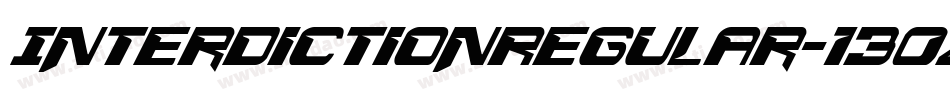 InterdictionRegular-130Z字体转换