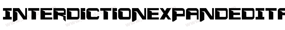 InterdictionExpandedItalic-MoMr字体转换