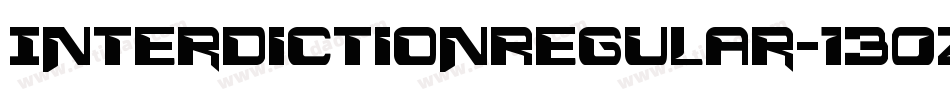 InterdictionRegular-130Z字体转换