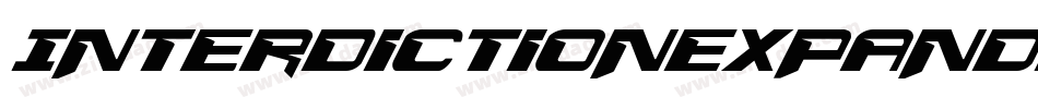 InterdictionExpandedItalic-MoMr字体转换
