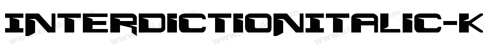 InterdictionItalic-KXYp字体转换