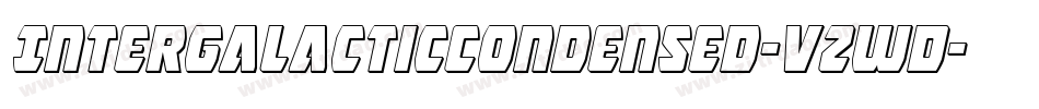 IntergalacticCondensed-vzwD字体转换