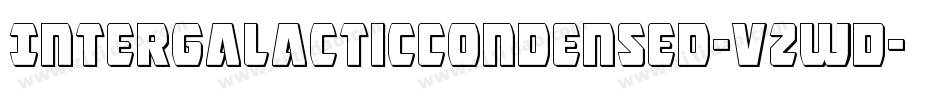 IntergalacticCondensed-vzwD字体转换