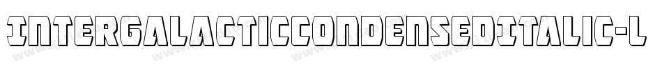 IntergalacticCondensedItalic-ly10字体转换
