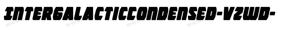 IntergalacticCondensed-vzwD字体转换