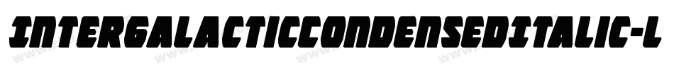 IntergalacticCondensedItalic-ly10字体转换