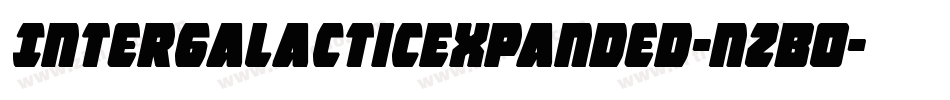 IntergalacticExpanded-nzB0字体转换 IntergalacticExpanded-nzB0字体转换