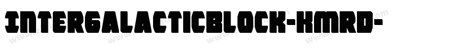 IntergalacticBlock-KmrD字体转换