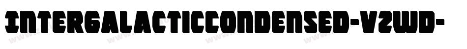 IntergalacticCondensed-vzwD字体转换