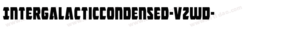 IntergalacticCondensed-vzwD字体转换