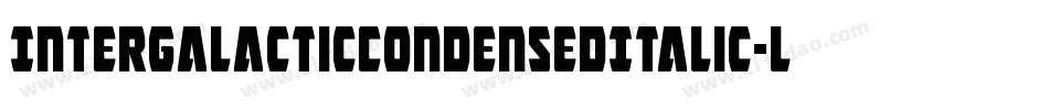 IntergalacticCondensedItalic-ly10字体转换