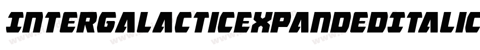 IntergalacticExpandedItalic-1WgB字体转换