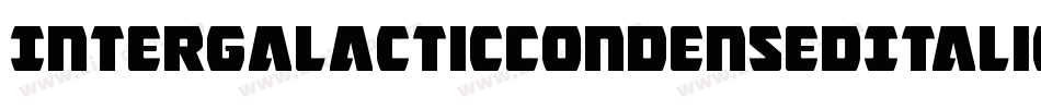 IntergalacticCondensedItalic-ly10字体转换
