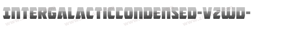 IntergalacticCondensed-vzwD字体转换