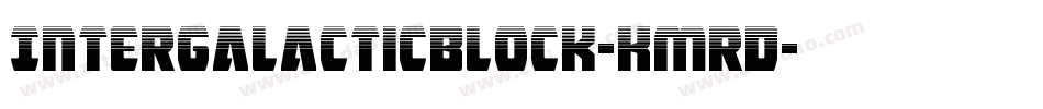 IntergalacticBlock-KmrD字体转换