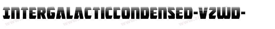 IntergalacticCondensed-vzwD字体转换