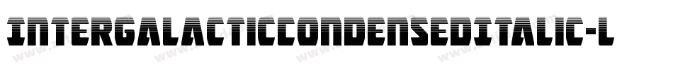 IntergalacticCondensedItalic-ly10字体转换