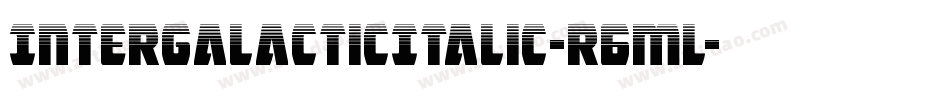 IntergalacticItalic-r6ML字体转换