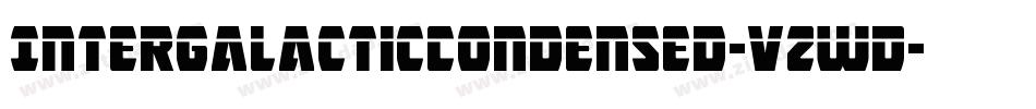 IntergalacticCondensed-vzwD字体转换