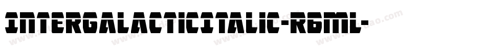IntergalacticItalic-r6ML字体转换