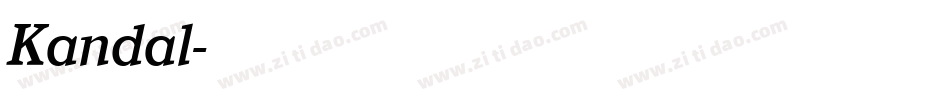 Kandal字体转换
