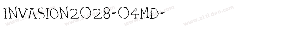 Invasion2028-04md字体转换