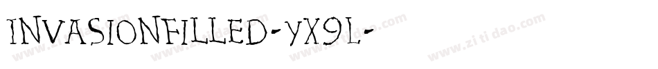 InvasionFilled-Yx9L字体转换