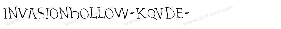 InvasionHollow-KqDe字体转换